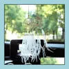 Decorações de interiores Feather Dream Catcher Wind Chimes Decoration Car Charms Retrovisth espelho pendurado ornamentos Dreamcatcher DR DHV0H