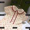 robes de filles style académique enfants vêtements de marque revers bébé robe d'été jupe de lettrage complète taille 100-160 CM livraison gratuite Mar17