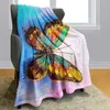 Mantas Manta de mariposa Mantas de franela ligeras y suaves Ropa de cama para cama Sofá Silla de viaje Decoración de dormitorio Regalos R230819