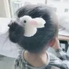 Hårtillbehör Partihandel 10st Söt Vit Boll Clip Girl Animal Hairpins Huvudbare Barrette Stick Hairpin