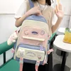 Zaini da 5 pezzi da giorno per le ragazze set da daypack con kawaii orso pendente grazioso pin casual torna a scuola 230818