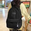 Skolväskans ryggsäck Skolväska för tonårsflickor Knapsack Student Ryggsäckar Solid Color MultiCocke Woman Travel Book Bag 230818