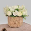 Decoratieve bloemen Kunstmatige rozenboeket Silk Peony Dandelion Hydrangea Mixed Flower Arrangement Decoratie Decoratie Wedding Bouquets Home Garden