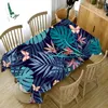Tala de mesa Plantas tropicais verdes de toalha européia de toalha floral
