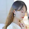 Brand Designer MiuMiu Fashion earrings new star studded five pointed star pearl Miu's simple temperament s925 silver needle earrings luxury Accessories Jewelry
