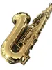 Tyskland JK Keilwerth St118 Mässing Tube Gold Lacquer Alto Eb Saxophone Pearl Decorative Button Professional Instruments Saxofone