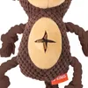 Dog Toys Tingeing och Bite-resistent Plush-Stuffed Squeaky Sound Pet Toys Monkey Leaky