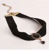 Цепи CCOR Чокеры ожерелья винтажные готические стиль эллиптического бурового кружевного ожерелья сексуальные женские украшения 2023