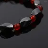 Strand Magnetic Hematite Red Agates Bracelets Men Positive Energy Black Gallstone Charm Women Natural Stone Lucky