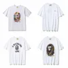 Bathing Ape Shirt Graffiti Cartoon T-shirt Mannen en vrouwen Casual Round Neck Top korte mouwen Baden Ape