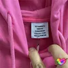 Męskie bluzy bluzy 2023FW w trudnej sytuacji graficznej Vetements Mężczyzn Mężczyzn Kobiety 1 Pink The Lucky Blury Wash VTM Ogabersowane pulovery 230818