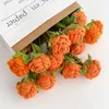 Fleurs décoratives 1PC Arrangements floraux Fini Bouquet tricoté Crochet Roses Forever Girlfriend Gifts