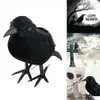Other Event Party Supplies Small Simulation Fake Bird Realistic Halloween Black Crow Model Home Decoration Animal Scary Toys Eye catching Lightweight 230818
