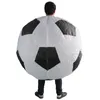 Rolig uppblåsbar fotbollsfotboll seriefigur Maskot kostym reklam vuxen fancy klänning party animal carnival props gåva