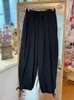 Damesbroeken S Wide Leg Pant Baggy Summer Sporty Comfortabele studenten Unisex Chic Simple Full Length Harajuku Koreaanse modekleding 230818