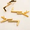 Серьги дизайнерских букв с правильным логотипом бренда 18 K золотые ювелирные изделия 2023 Винтажные женские подарки летние путешествия