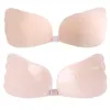 Mulheres de mama Sexy Mulheres invisíveis push up sutiã auto-adesivo busto de silicone front linear bra pegajoso sutiã sem alças sem alças BRALETTE 230818