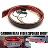 Lumières décoratives en fibre de carbone Mtifunction Tronc Spoilers Led Light Strip 1.2M Voiture Extérieur Aileron Arrière Clignotant Frein Lampe Drop Dhwvt