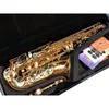 Высококачественный японский бренд Sax Alto Saxophone A-992 E-Flat Music Instrual Professional Clore Professional Clore с мундштуком корпуса