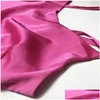 Kentsel seksi elbiseler colysmo streç mini saten dres kayışları ince fit bodycon parti elbise neon yeşil pembe yaz dualayer y200101 damla dhbqo