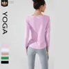 2023 Desginer Al Yoga T Short Top Aloclothes Women's Leisure Slim Pilates Top Skin Friendly Breseable Runing Fitness Clothing