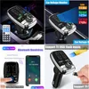 Другая автозапрограмма Jinserta Care Car Kit Mp3 Player Hands Bluetooth 5.0 FM -передатчик Dual USB -зарядное устройство TF Flash Music dhwex