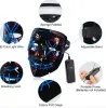 LED -mask Halloween Party Masque Masquerade Masks Neon Light Glow in the Dark Horror Mask Glowing Masker New