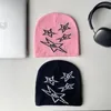 Bonnet Skull Caps Haerin même designer coréen y2k couleur assortie lettre étoile élastique bonnet tendance en automne et en hiver Bonnets chat 230818