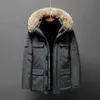 Winter Men Down Jackets Parkas Jassen Chaquetas Outerwear Wolf Fur Hoodeds Manteaus Wyndhams Jacket Coat Fourrure Printed Outwears designer Canadian Parkas 07