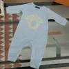 En stock Nouveau-né Designer Bébés Filles et Garçons Barboteuses À Manches Courtes En Coton Combinaisons Enfants Vêtements Marque Infantile Bébé Barboteuse Vêtements Pour Enfants