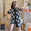 Dames slaapkleding vrouwen rooster pyjama set zomer cool shorts zachte pijama's meisjes huiskleding schattige pyjama korte broek casual huiskleding