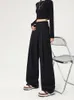 Kvinnors byxor vintage baggy khaki 2023 höst kvinnor lösa streetwear hög midja byxor koreansk stil casual mode golvlängd