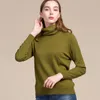 Frauenpullover Frauen Pullover 85%Seide 15%Kaschmir Strick Rollkragenpullover Herbst Herbst Winter Bottoming Strick natürlicher Seidenbasis -Basispullover