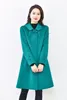 501m541# Chinoiserie Cashmere Coat Coat Women's Long Autumn and Winter Woolen Coat Tube Tube Straight