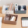 Storage Boxes Bins WBBOOMING Plastic Home Office Bathroom Box Grid Desktop Sundries Makeup Organizer Cosmetic Closet Bin Case 230818