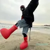 Designer Astro Boy Boots Fashion Oversize Uomo da uomo Giovadile per bambini Spesso Bootie Piattaforma di gomma non slip senza slip bootie