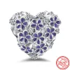 925 Silver Fit Pandora Charm 925 Armband Mom Flower Sunflower Star Hollow utsökta charm för Pandora Charm 925 Silver Beads Charms