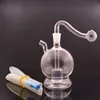 100pcs Heady Verre Épais Bong Brûleur À Huile Narguilé Globe Orb Oeuf Pipe À Eau Bécher Dab Rig Eau Bongs Boule avec 10mm Mâle Verre Brûleur À Huile Tuyau Dhl Gratuit