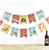 Feliz Natal Banner decoração Home pendurado papel Garland Papai Noel Navidad NATAL NATA PRESENTE 2024 Ano Novo decoração de festa de Natal