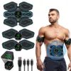 Podstawowe trenerzy brzucha EMS Stymulator mięśni brzuszny Trener USB Połączenie ABS Fitness Sprzęt treningowy mięśnie Elektrostimulator masaż toner 230820
