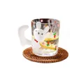 The latest 8.8oz cute rabbit cartoon glass coffee mug, many style choices, support customization of any logo