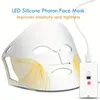 Led Face Mask LED Silikon Flixible foton Facail Mask 7 Color Photon Ir Red Gree Blue Gul Purple Light Led Silicone Therapy Skin Rejuvenation Device Device