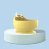 Schalen Silikon Besteck Set Kinder -Cartoon -Teller Wasserbecher Spork Baby Komplementär Schüssel Produkt