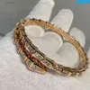 2023 new brick set snake bracelet woman, silver bracelet yellow gold bracelet to send girlfriends gifts12