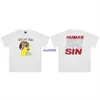 Uyi5 Men's T-shirts Saint Michael Summer American Print Distressed Short Sleeve Sta Small Fashion Brand Couple Loose T-shirt for Men