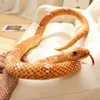 Plush Dolls 110/160CM Stuffed Animal Plush Snake Simulated Python Snake Plush Toy Giant Boa Constrictor Gifts for Kids Party Prank Props 230818