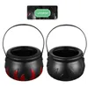 Assiettes 2 Pcs Sorcière Jar Halloween Handheld Candy Party Pot Chaudron Portable Seau En Plastique Enfant