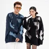 Women's Sweaters Knitted Frayed Tassels Goth Oversized Streetwear Ripped Pullovers Aesthetic Clothing For Women Men Winter 2023