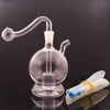 100 pezzi in testa con olio di bong in testa gialla da bruciatore a olio Globe Orb Ogg Acqua di uovo Terretto di abbigliamento Bongs Bongs con tubo di bruciatore di olio di vetro maschile da 10 mm DHL libero