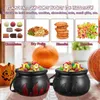 Assiettes 2 Pcs Sorcière Jar Halloween Handheld Candy Party Pot Chaudron Portable Seau En Plastique Enfant